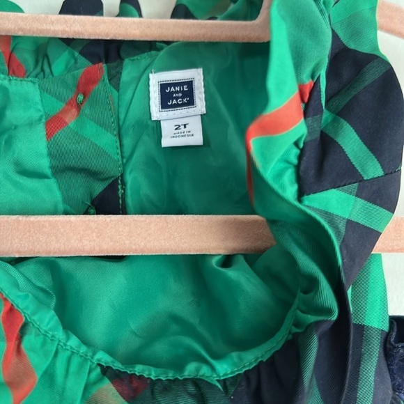 Janie & Jack Plaid Peplum Top​​ - Picture 4 of 6